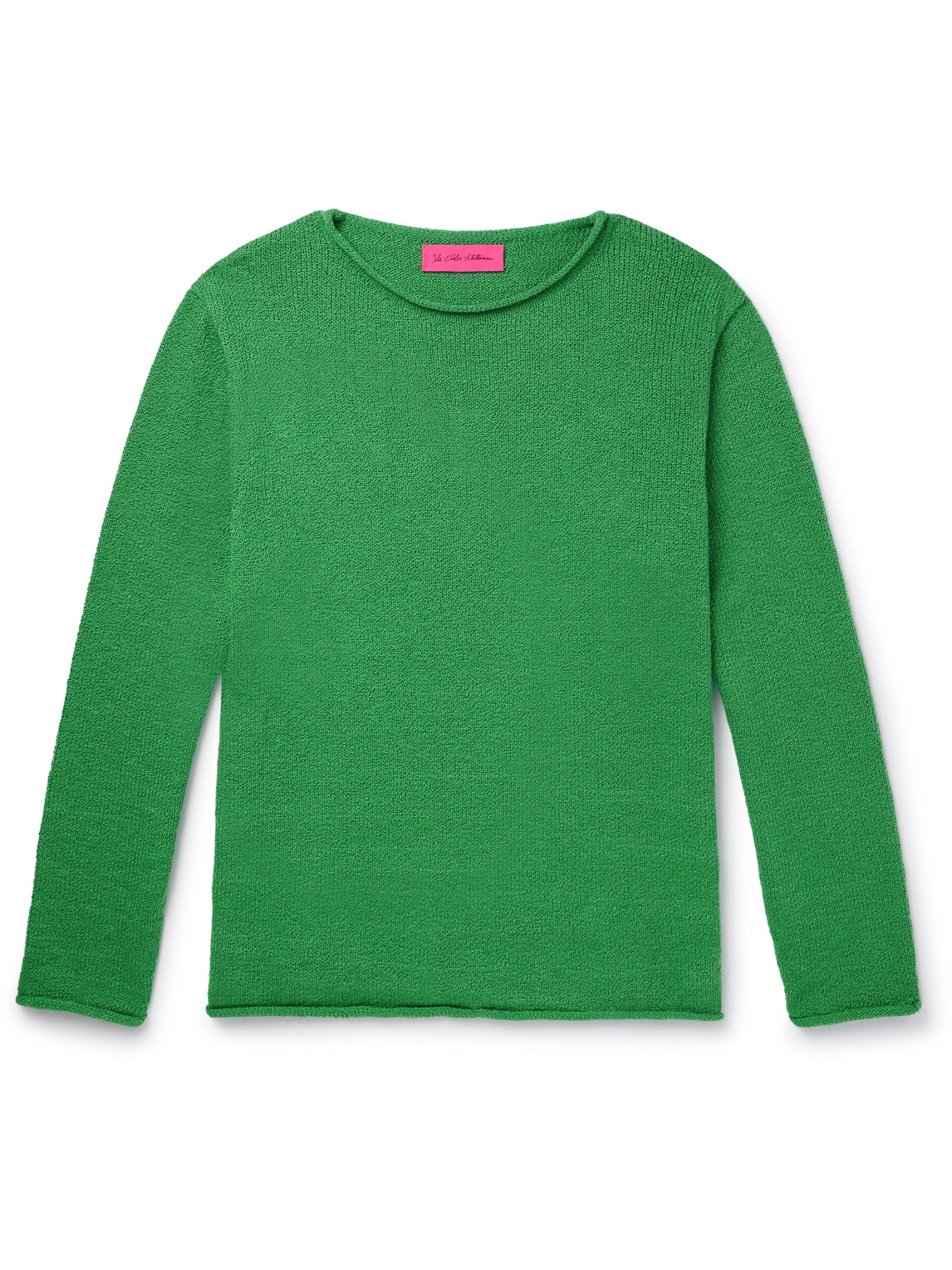 The Elder Statesman Nora Cotton Sweater In Green