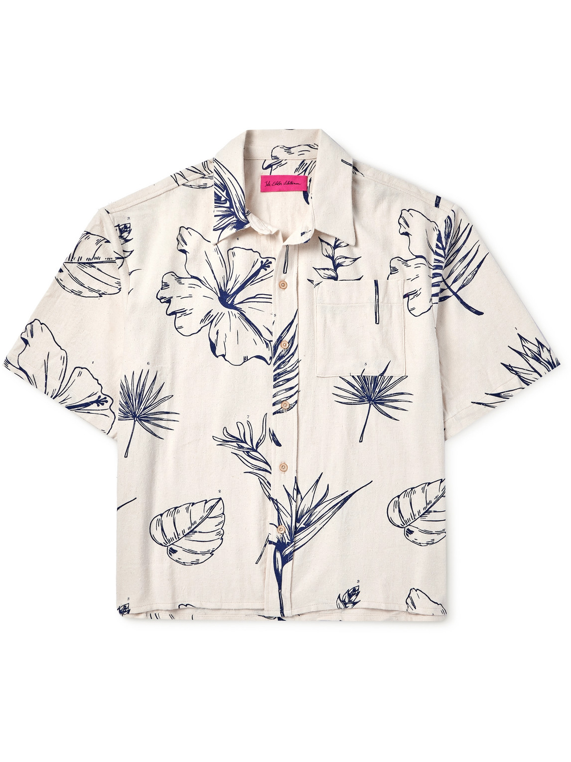 Floral-Print Cotton and Silk-Blend Twill Shirt