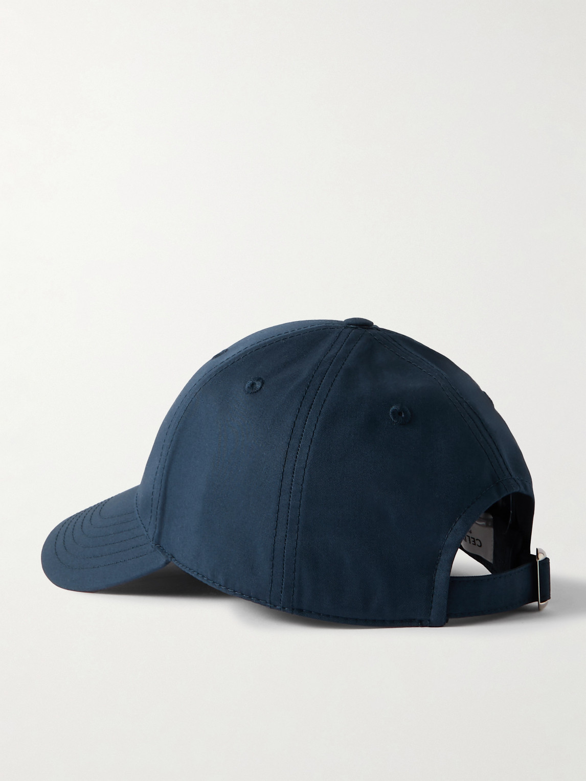Celine Triomphe Logo-embroidered Cotton-gabardine Baseball Cap In Blue