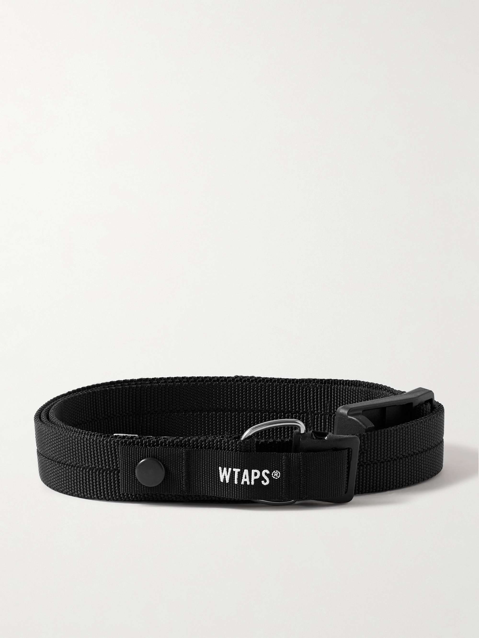 WTAPS 2cm Logo Embroidered Canvas Belt for Men MR PORTER