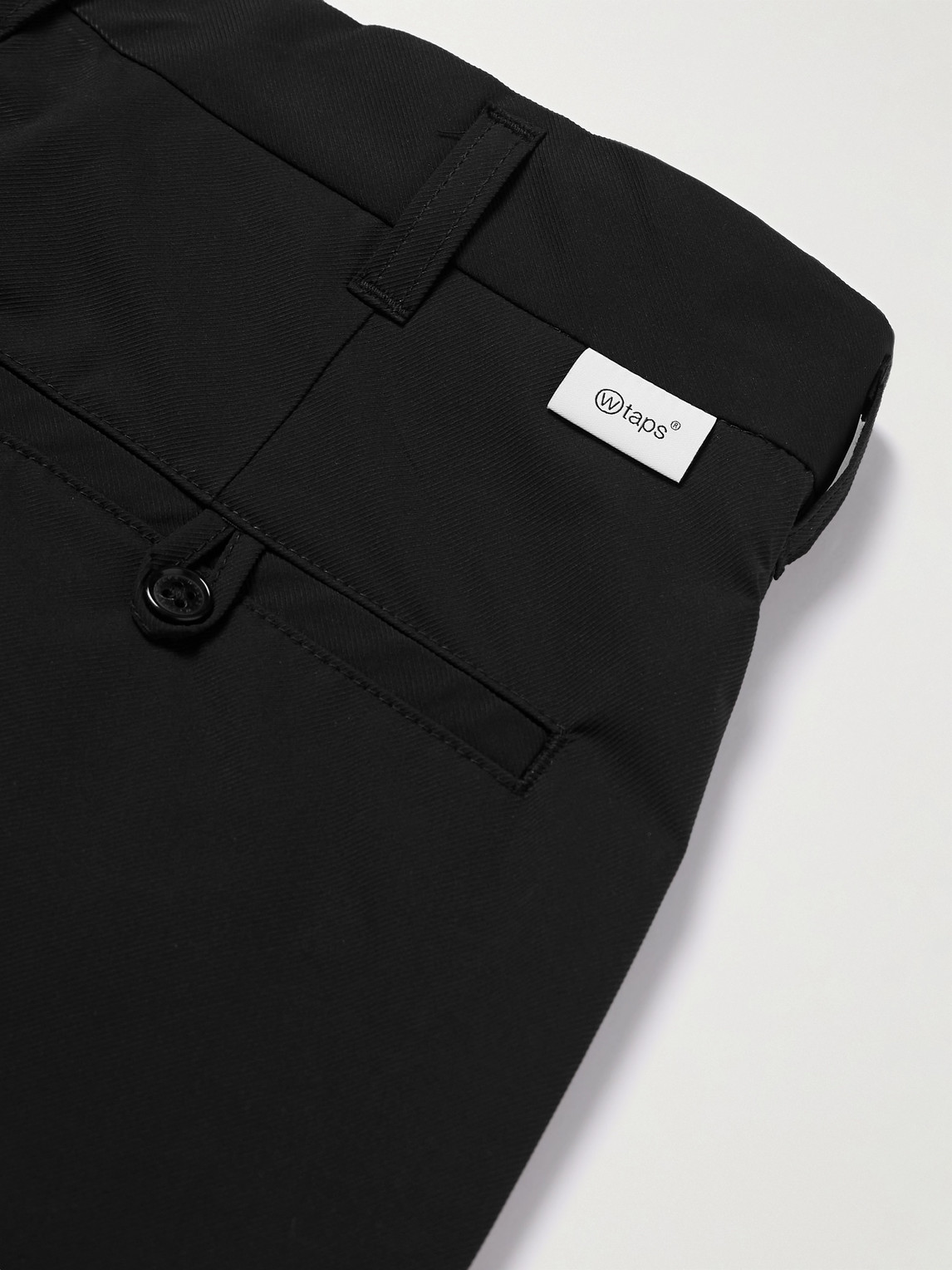 Shop Wtaps Straight-leg Twill Trousers In Black