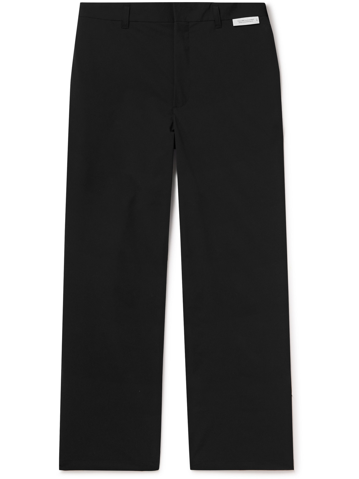 Straight-Leg Twill Trousers