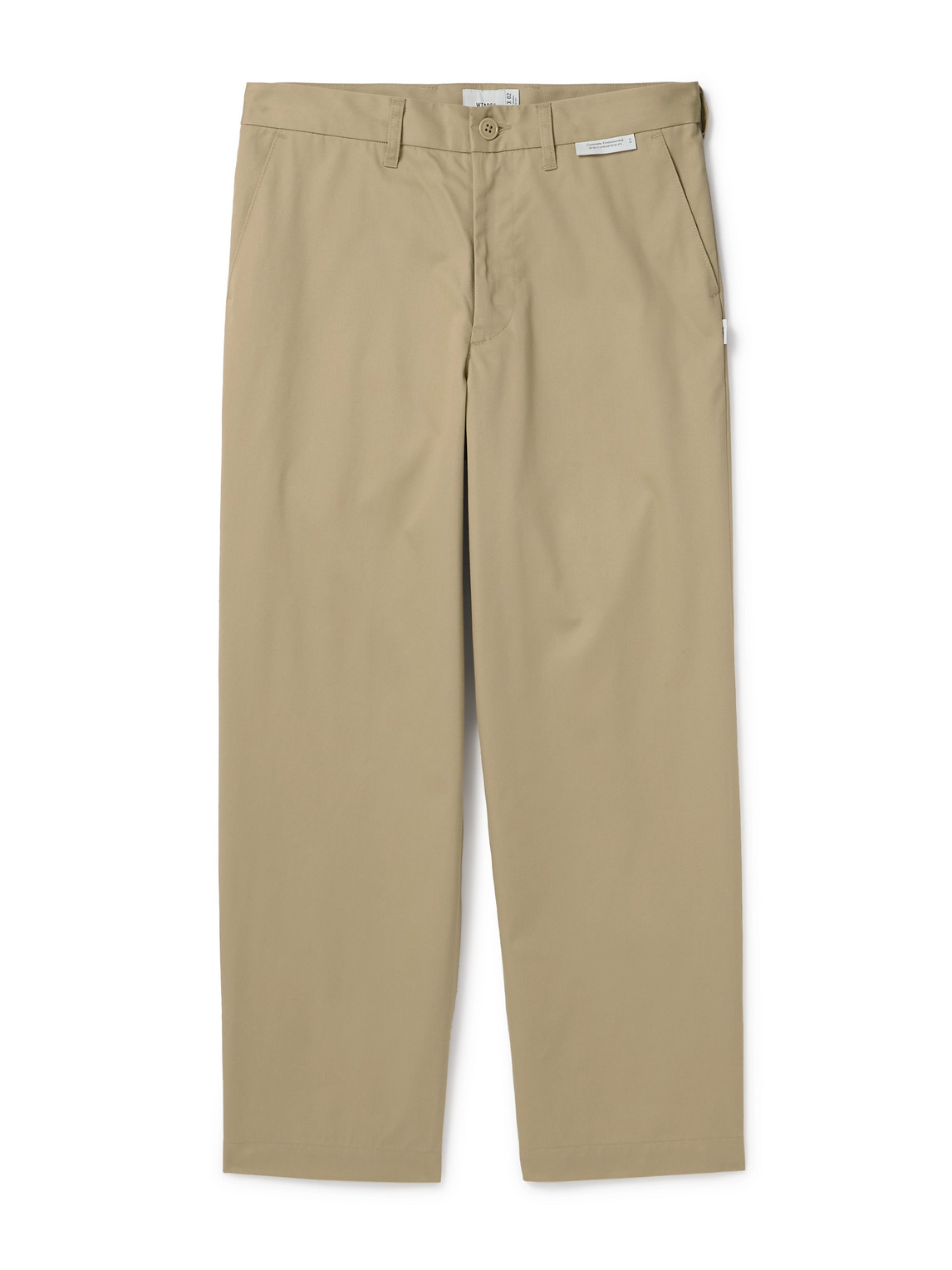 Wtaps Straight-leg Cotton-blend Twill Trousers In Neutrals