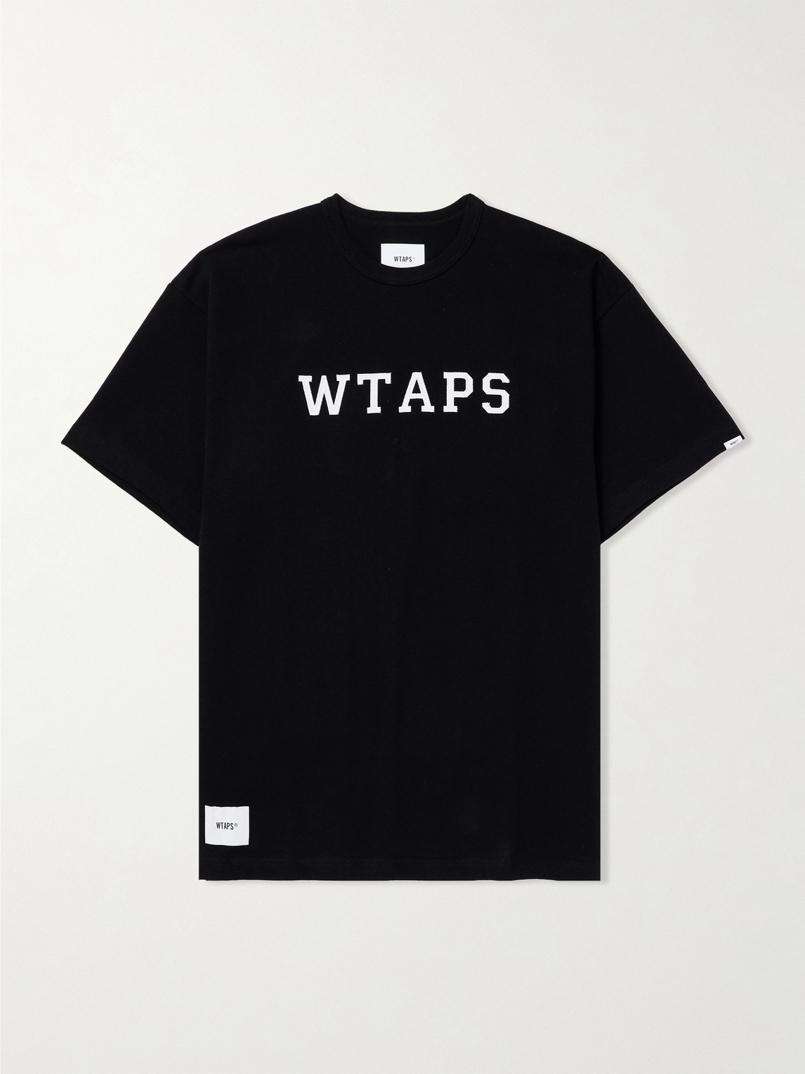WTAPS – Logo-Print Appliquéd Cotton-Jersey T-Shirt