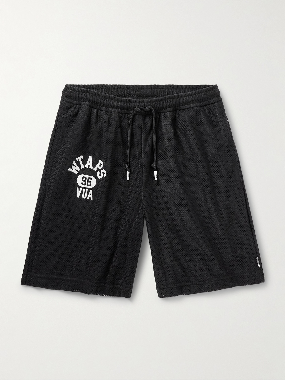 WTAPS – Straight-Leg Logo-Print Brushed-Mesh Shorts