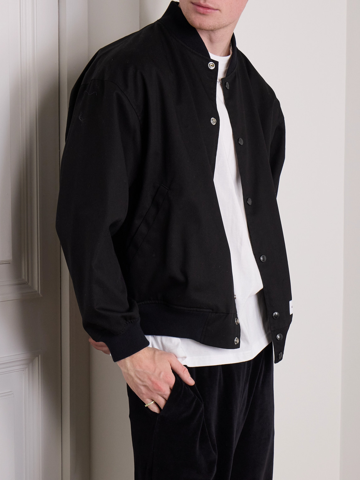  Wtaps - Reversible Logo-embroidered Twill Bomber Jacket - Men - Black - M 