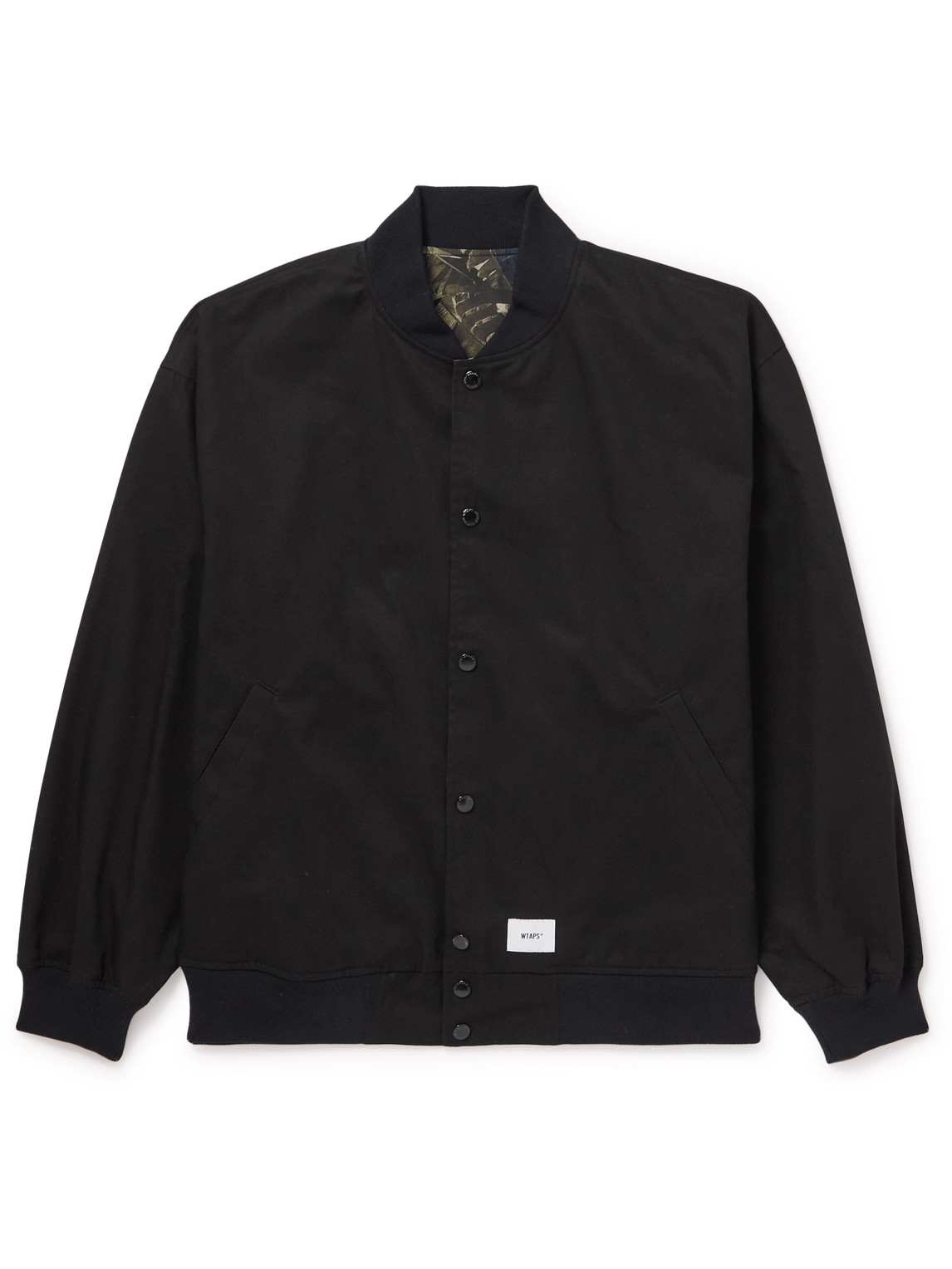 WTAPS Men's 06 Varsity Jacket Black - Curated Menswear