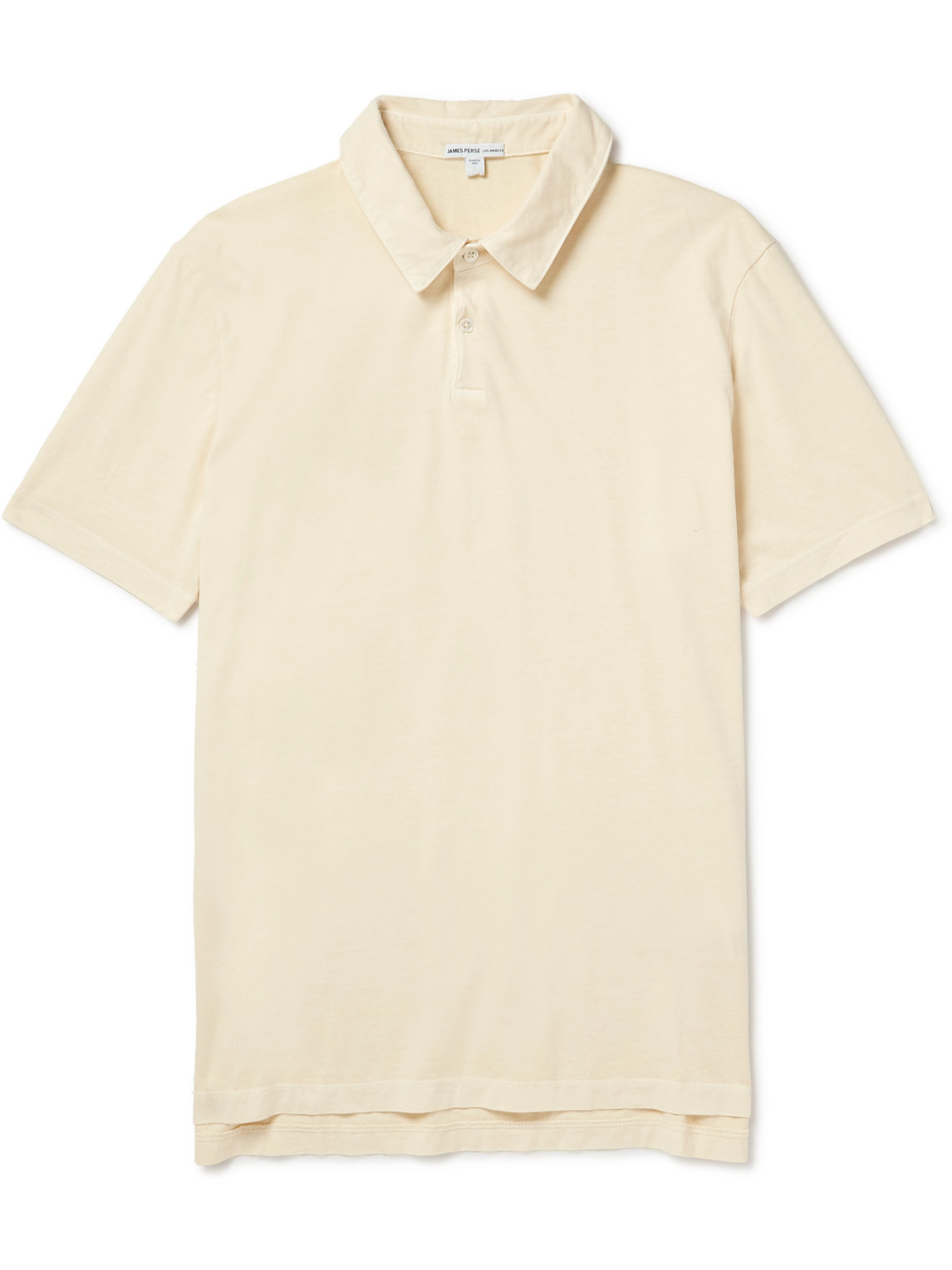 James Perse Supima Cotton-jersey Polo Shirt In Neutrals