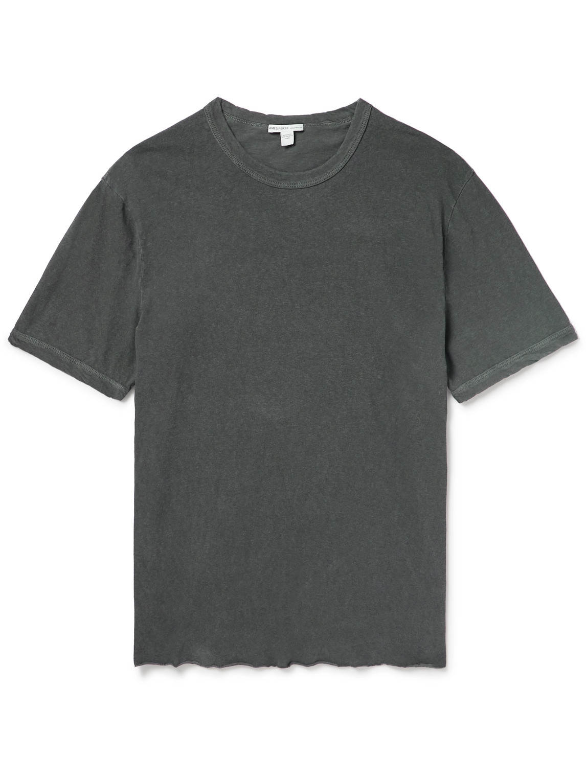 James Perse Garment-dyed Slub Cotton-jersey T-shirt In Gray