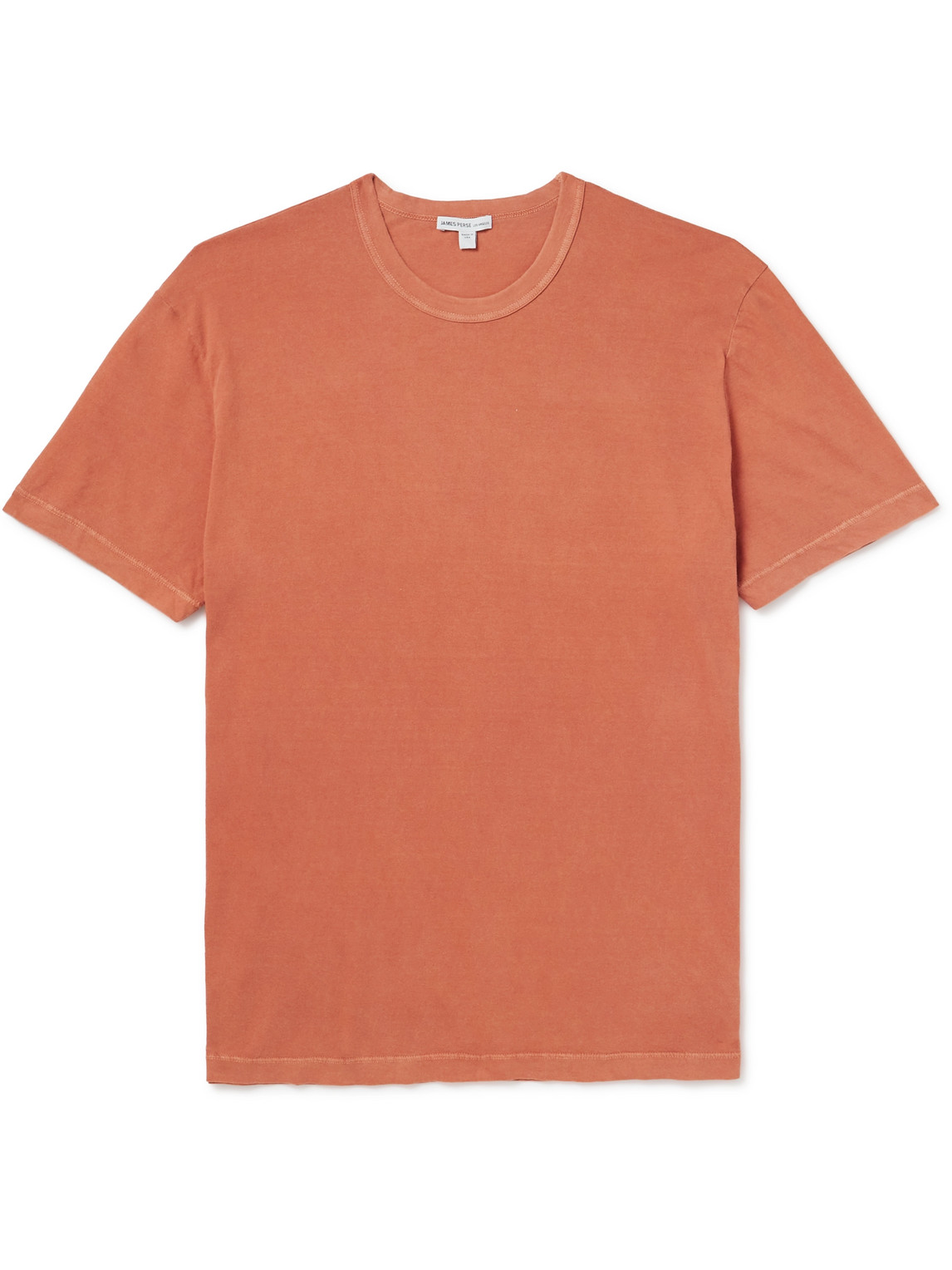 James Perse Combed Cotton-jersey T-shirt In Orange