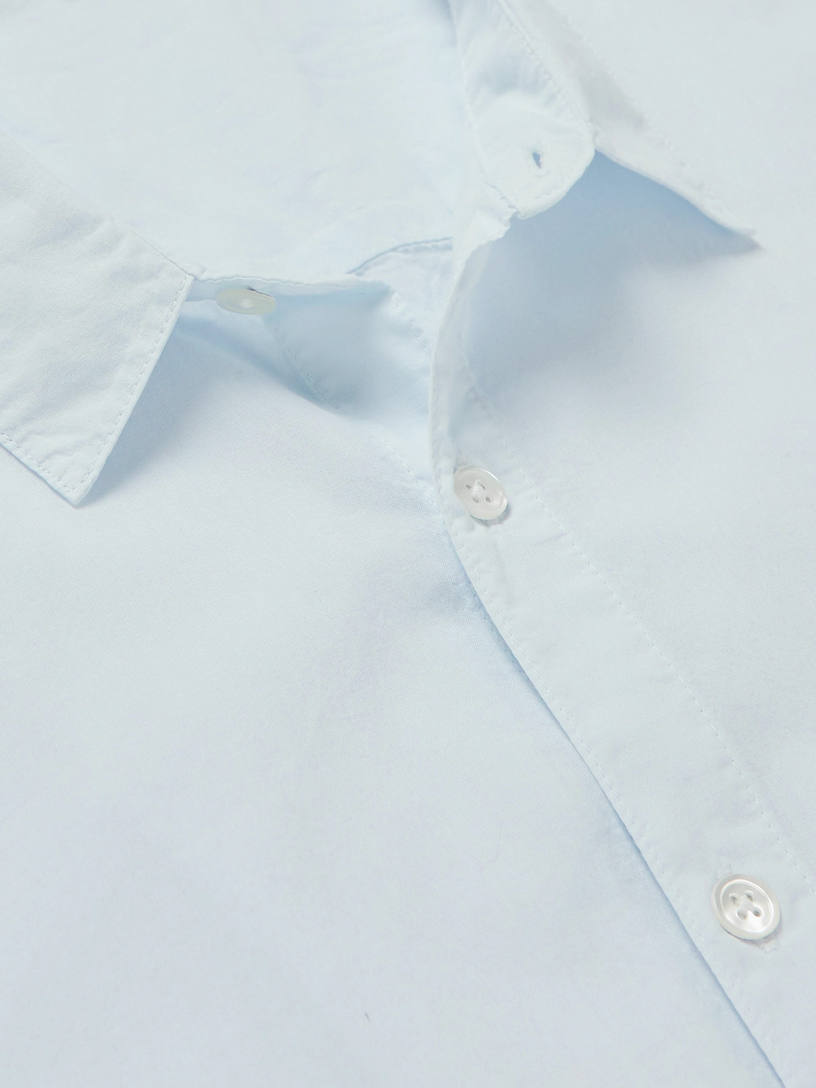 Shop James Perse Standard Cotton Shirt In Blue