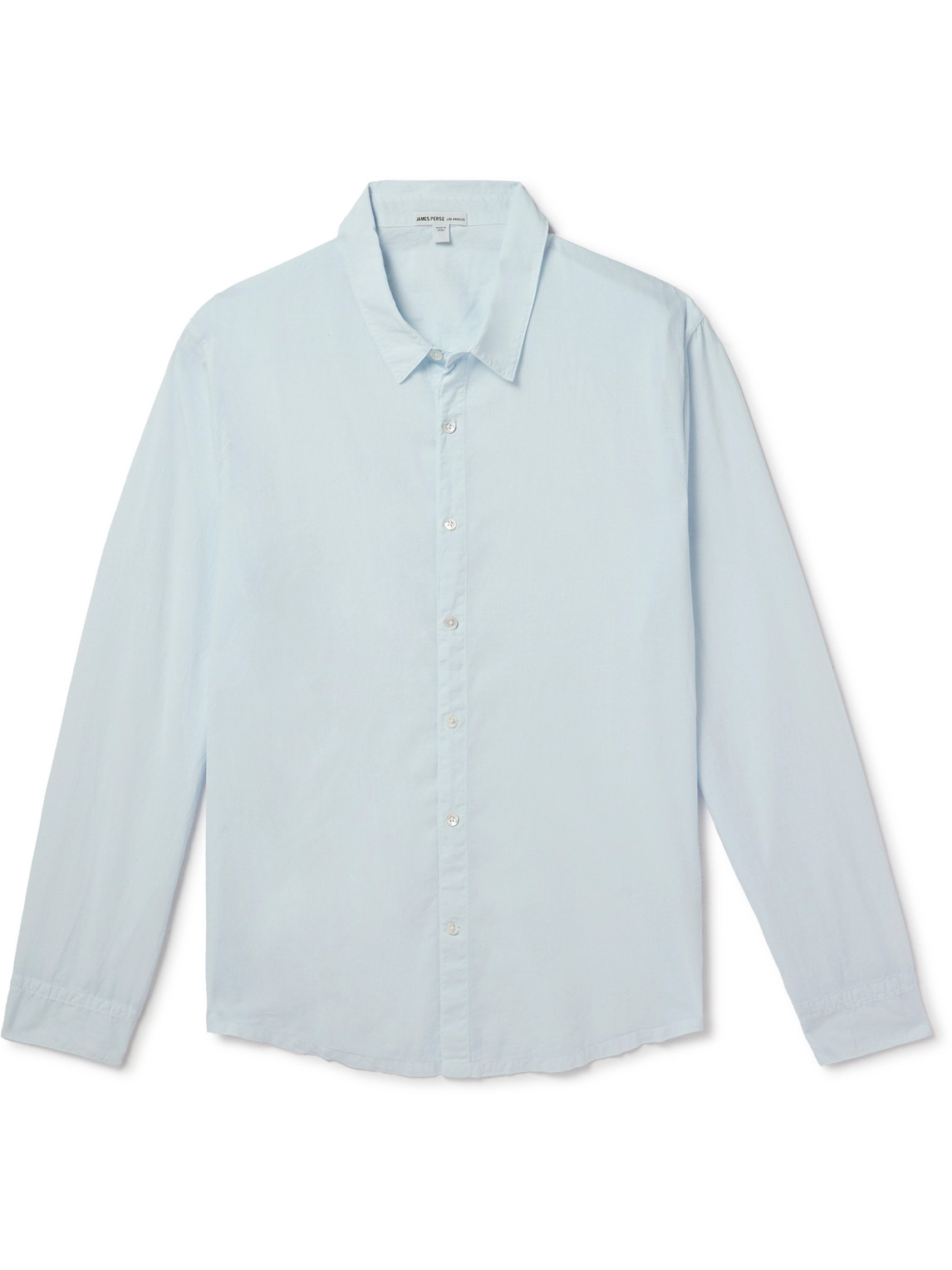 Shop James Perse Standard Cotton Shirt In Blue
