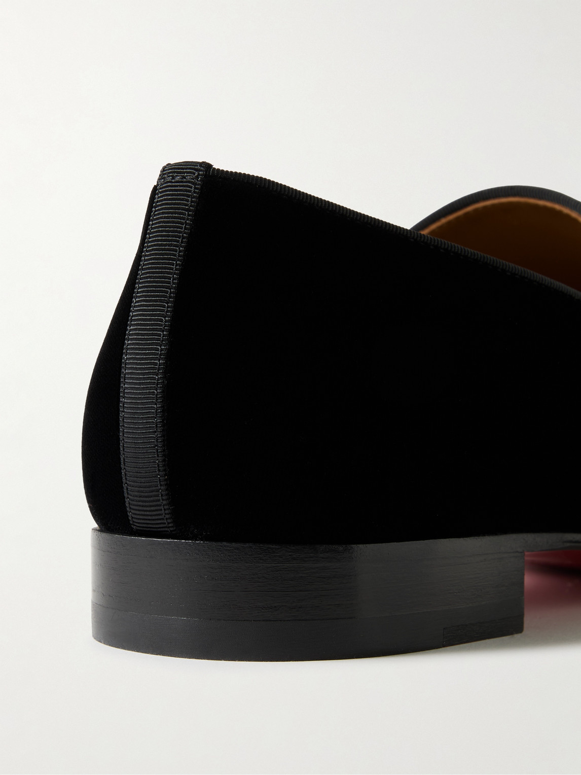 Christian Louboutin Dandelion Flat Loafers In Black Suede In Black