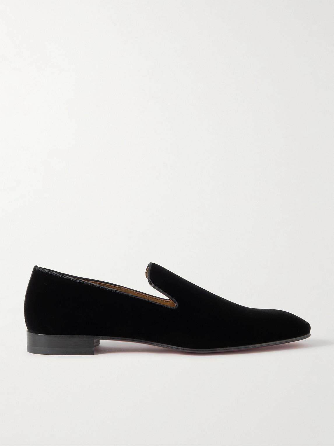 Christian Louboutin Dandelion Grosgrain-Trimmed Velvet Loafers - Men