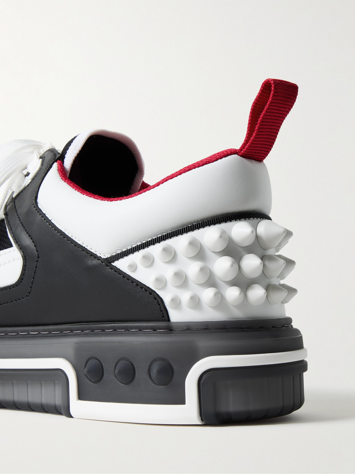 Christian Louboutin Low Top Sneakers With Signature Red Sole In White