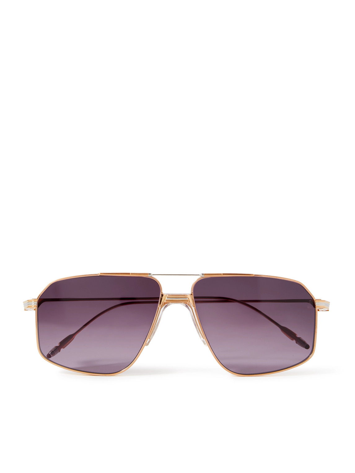 Jacques Marie Mage Jagger Aviator-style Gold- And Silver-tone Sunglasses