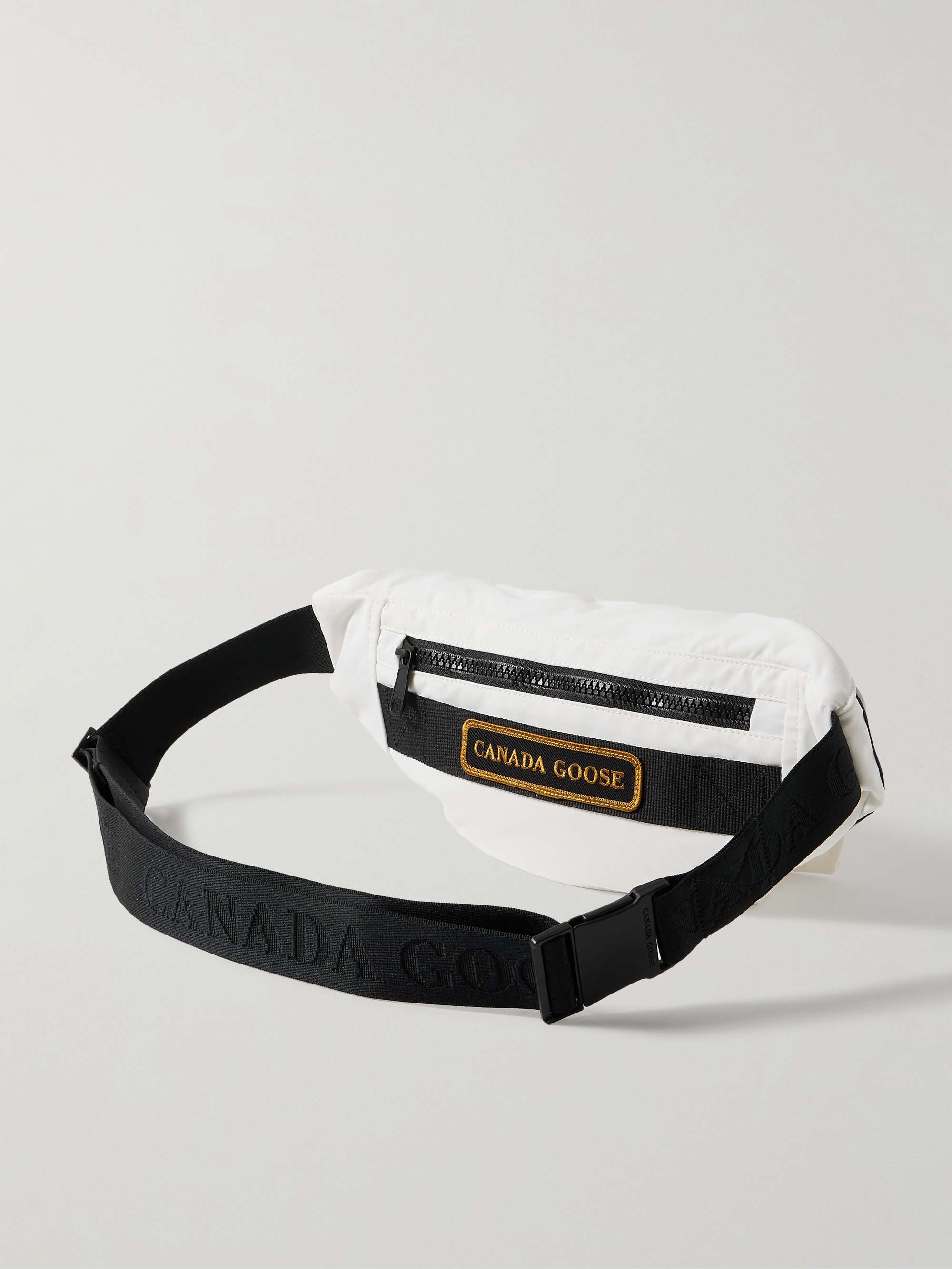 CANADA GOOSE Logo-Appliquéd Webbing-Trimmed Shell Belt Bag