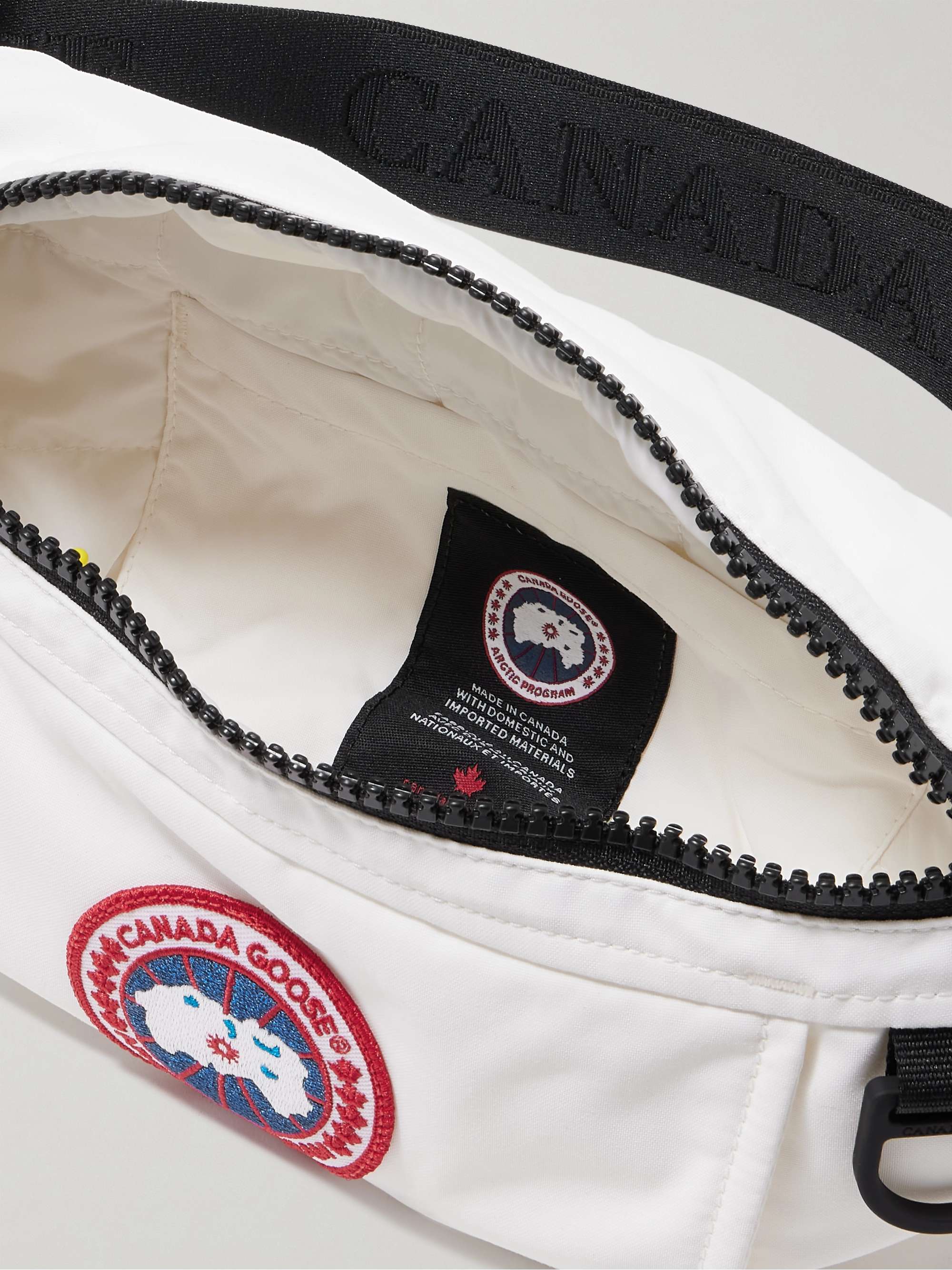 CANADA GOOSE Logo-Appliquéd Webbing-Trimmed Shell Belt Bag