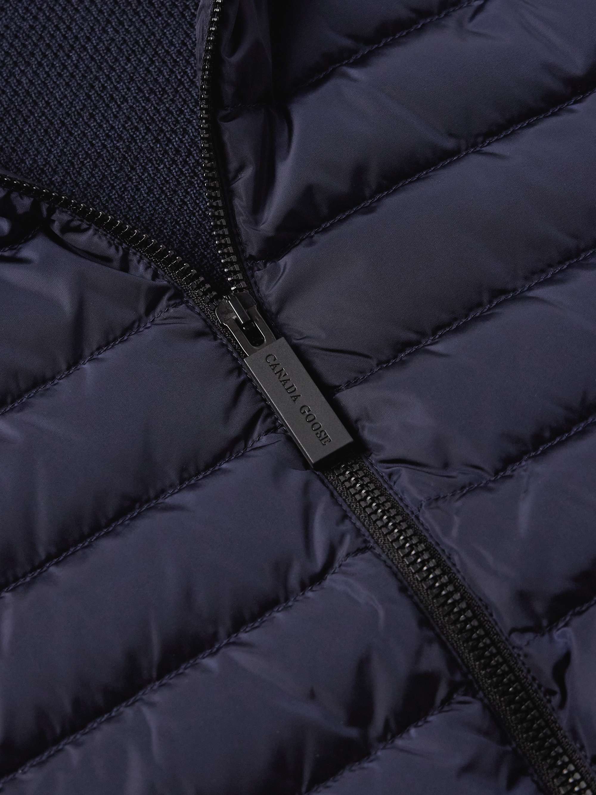 CANADA GOOSE HyBridge Slim-Fit Quilted Down Shell and Merino Wool Jacket
