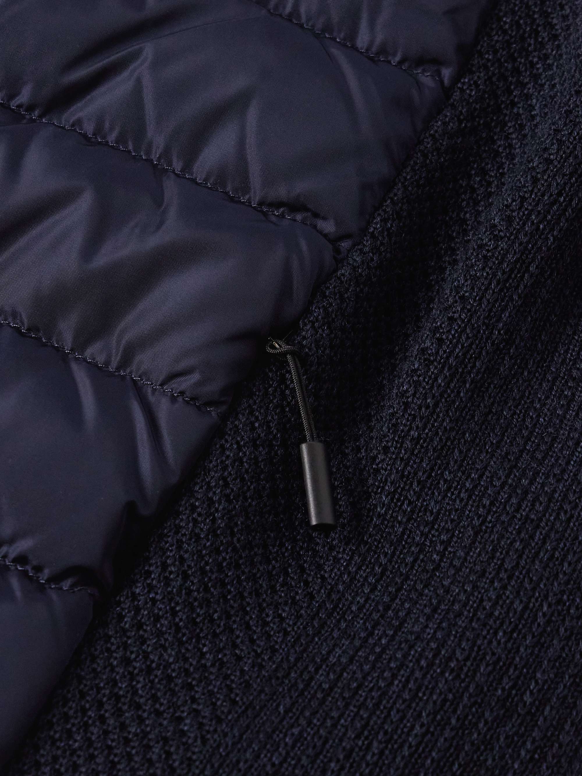 CANADA GOOSE HyBridge Slim-Fit Quilted Down Shell and Merino Wool Jacket