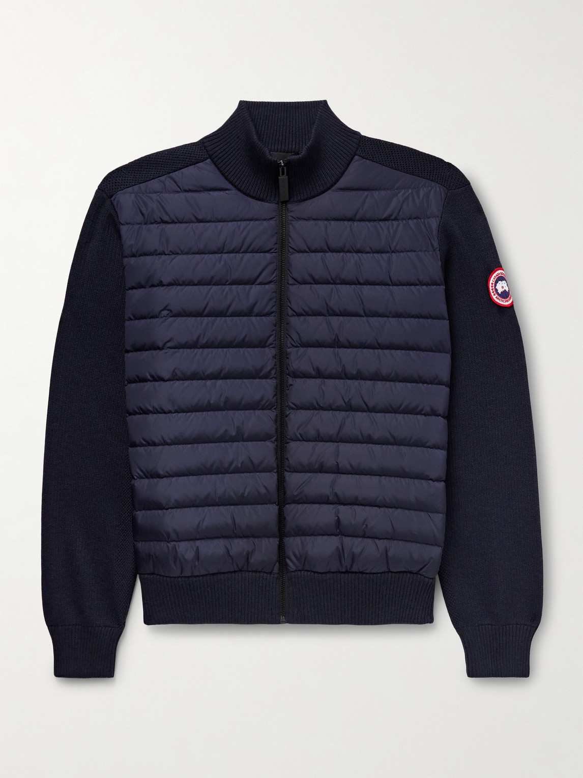 Canada Goose HyBridge Slim-Fit Quilted Down Shell and Merino Wool Jacket - Men