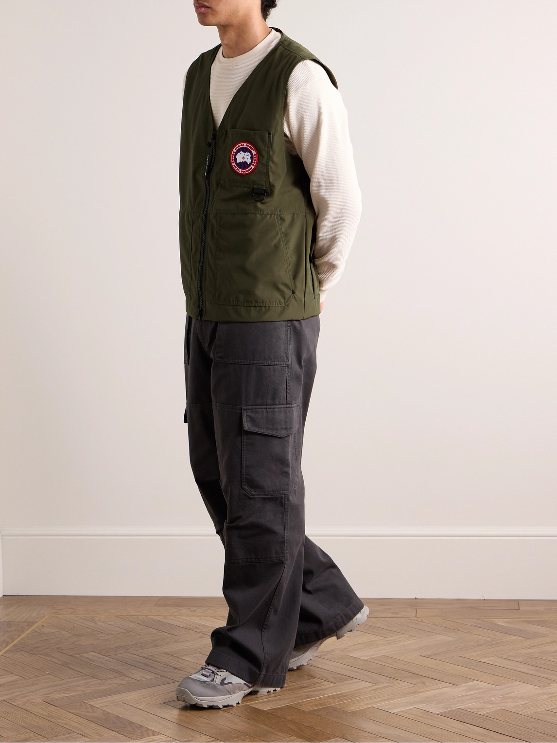 Shop Canada Goose Canmore Logo-appliquéd Arctic Tech® Gilet In Green