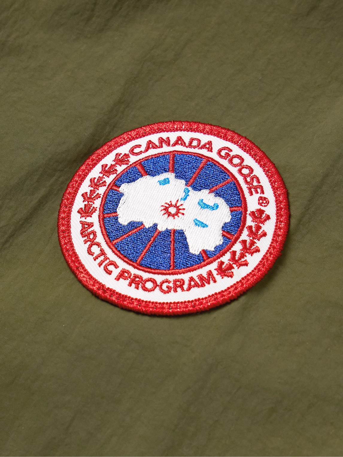 Canada Goose Faber Logo-appliquéd Acclimaluxe Hooded Jacket In Green