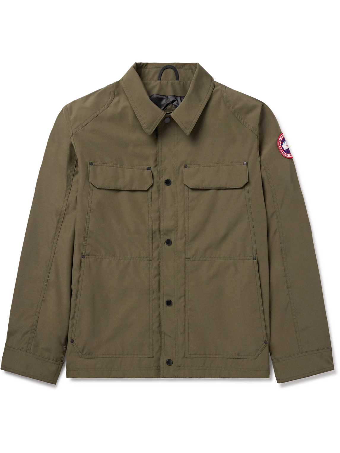 Canada Goose Burnaby Logo-appliquéd Arctic Tech® Chore Jacket In Green