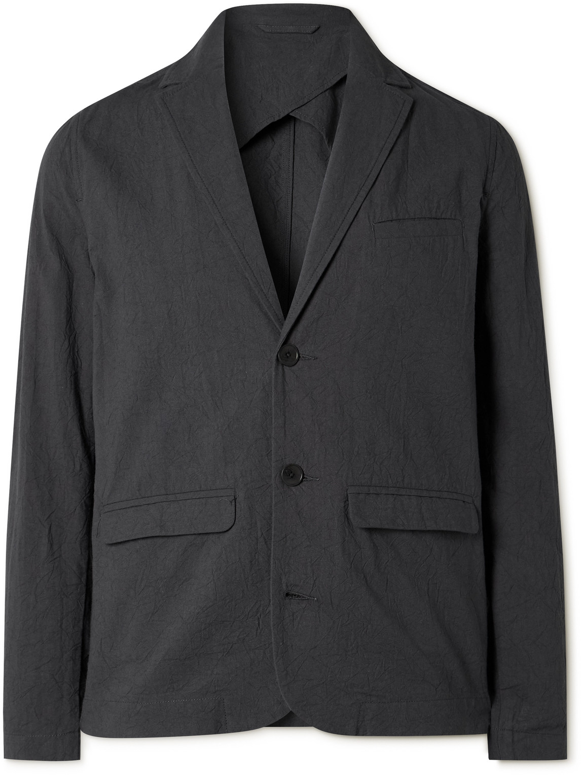 Assembly Unstructured Crinkled-Cotton Suit Jacket