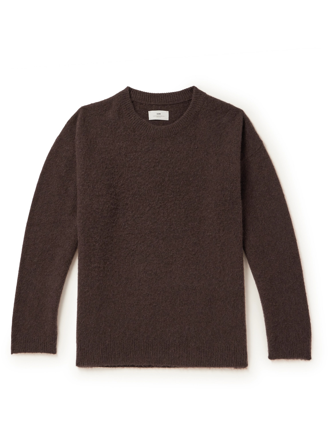 Ssam Brushed Cashmere Sweater In Brown