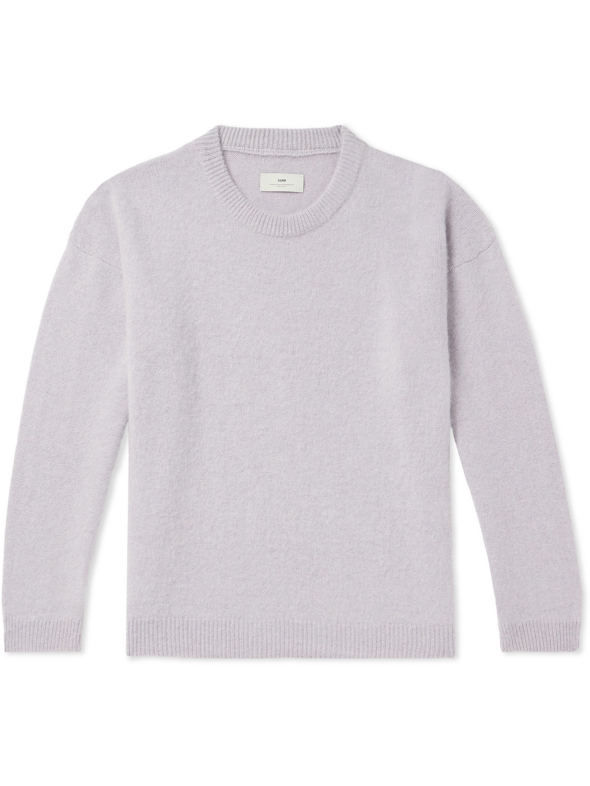 Ssam Brushed Cashmere Jumper In Purple