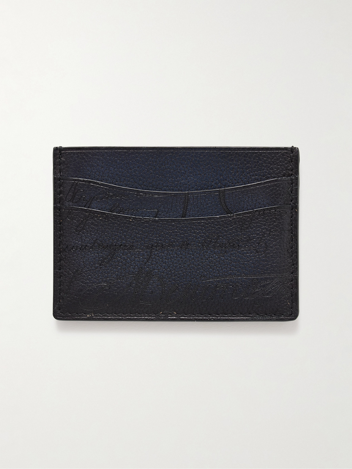 Berluti Bambou Scritto Venezia Softy Full-Grain Leather Cardholder - Men