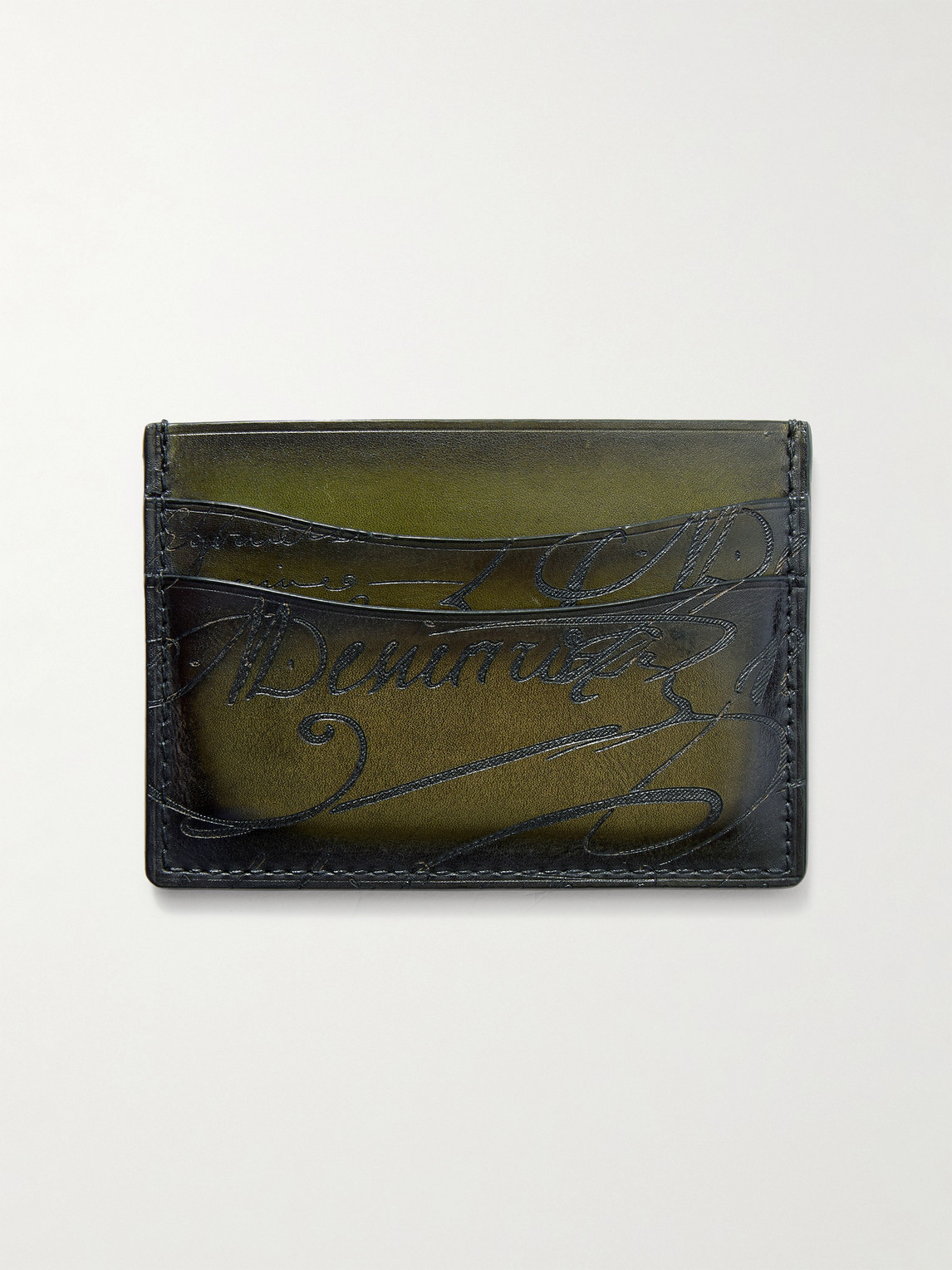 Berluti Bambou Neo Scritto Venezia Leather Card Holder - Men