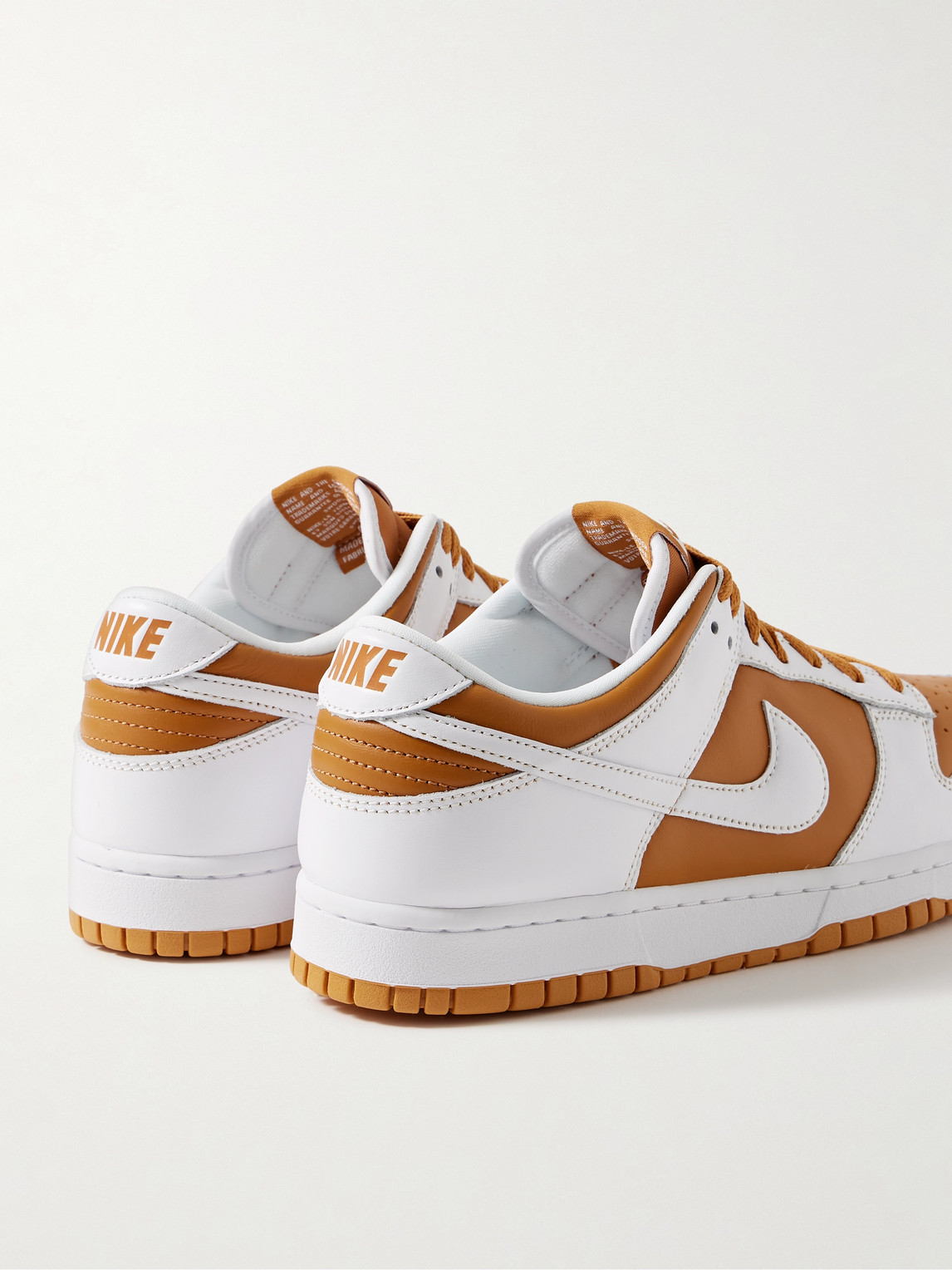 Shop Nike Dunk Low Qs Leather Sneakers In White