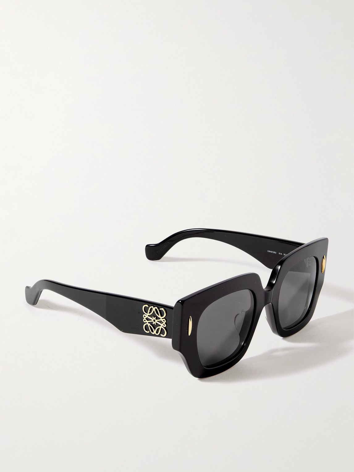 Shop Loewe Oversized Square-frame Acetate Sunglasses In Black