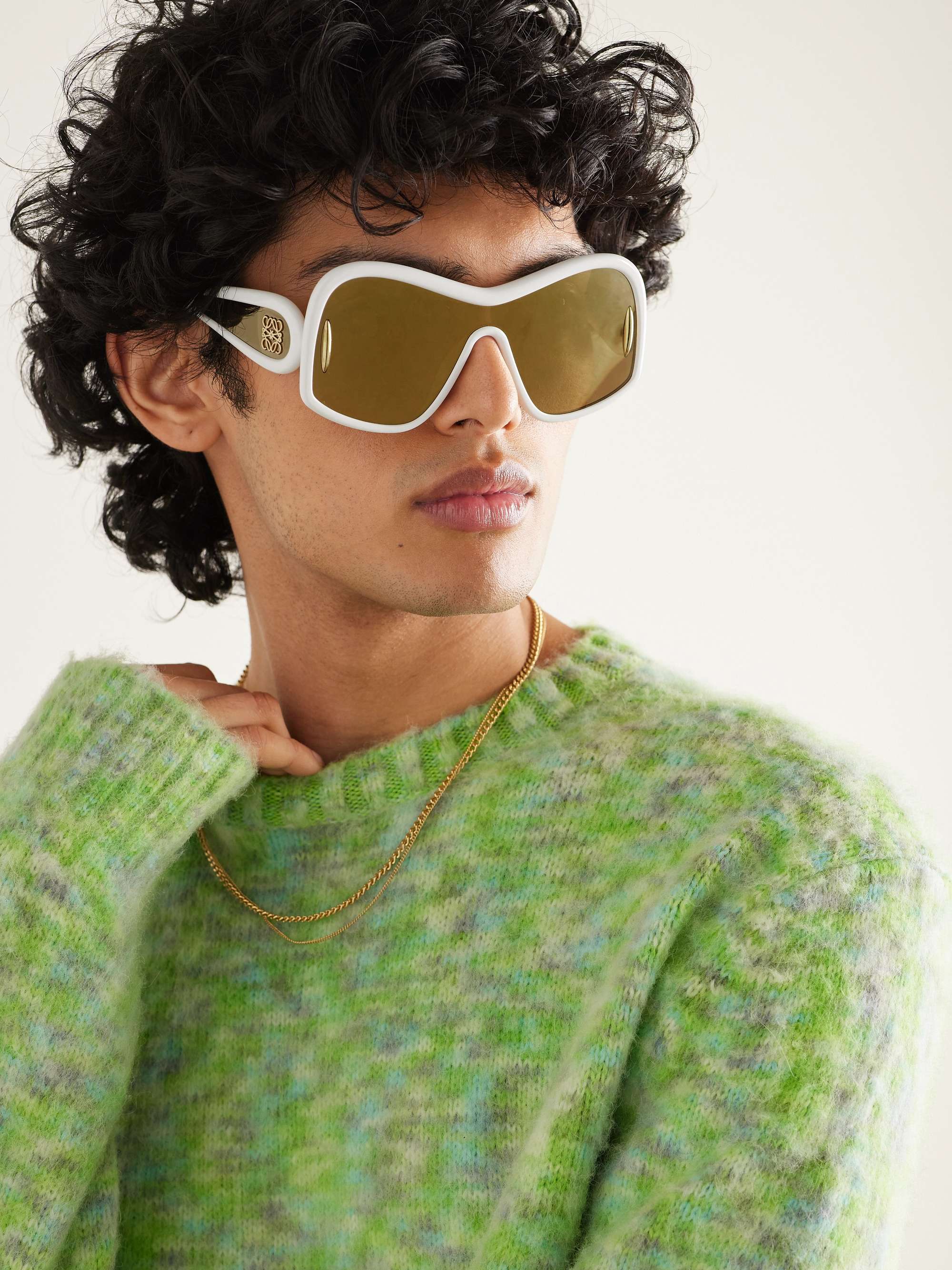 LOEWE EYEWEAR Wave D-Frame Acetate Sunglasses | ミスターポーター