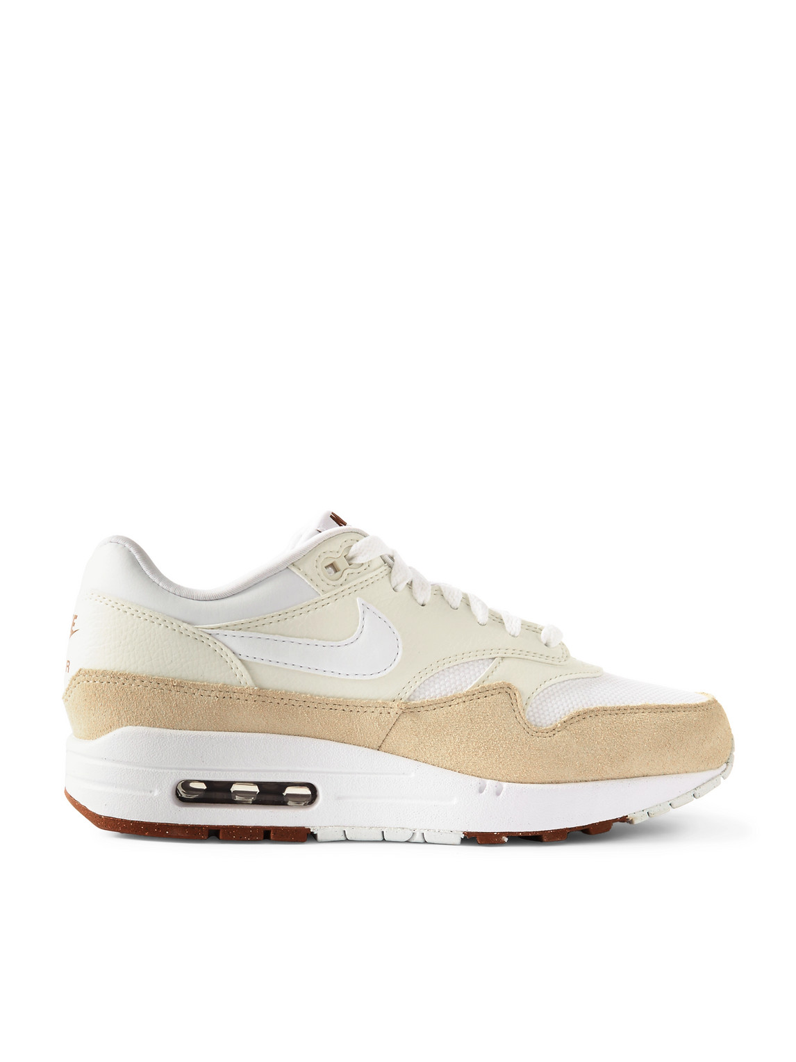 Nike Air Max 1 Sc Suede, Mesh And Leather Sneakers In Neutrals