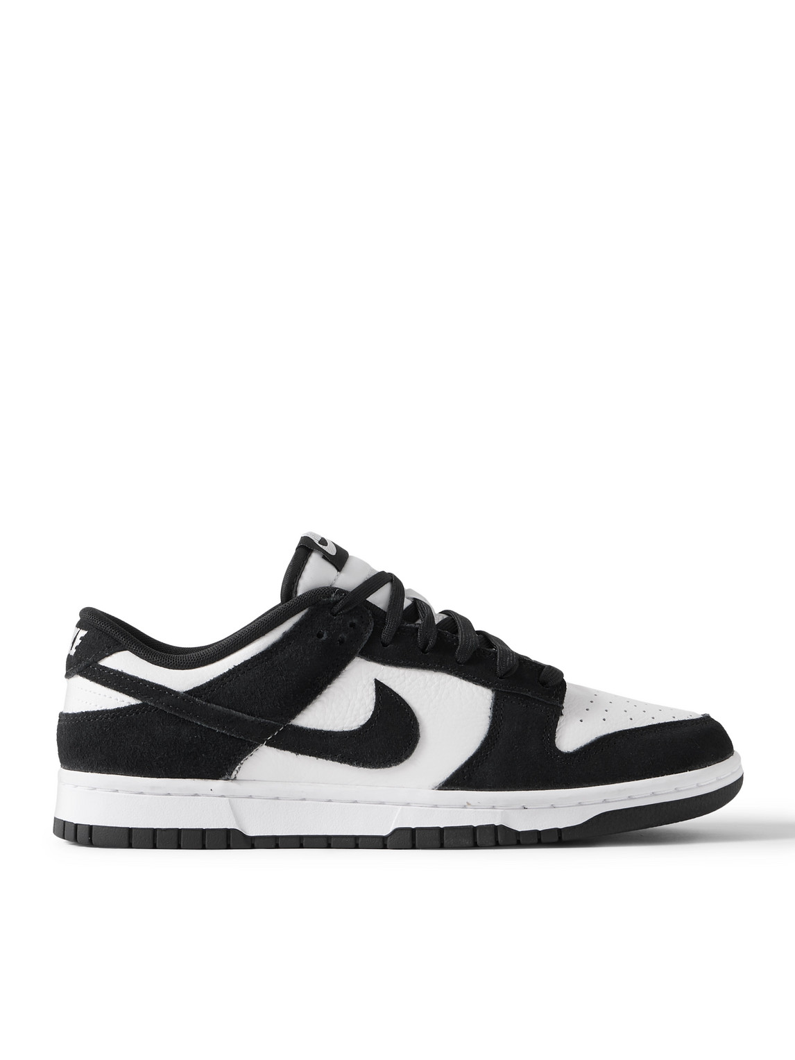 Dunk Low Retro SE Suede-Trimmed Leather Sneakers
