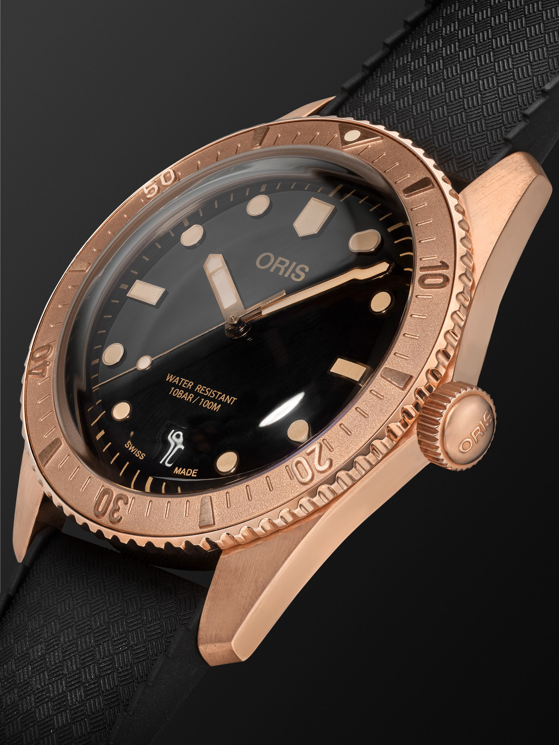  Oris - Divers-sixty Five Automatic 38mm Bronze Watch, Ref. No. 01 733 7771 3154-07 4 19 18br - Men - Black 