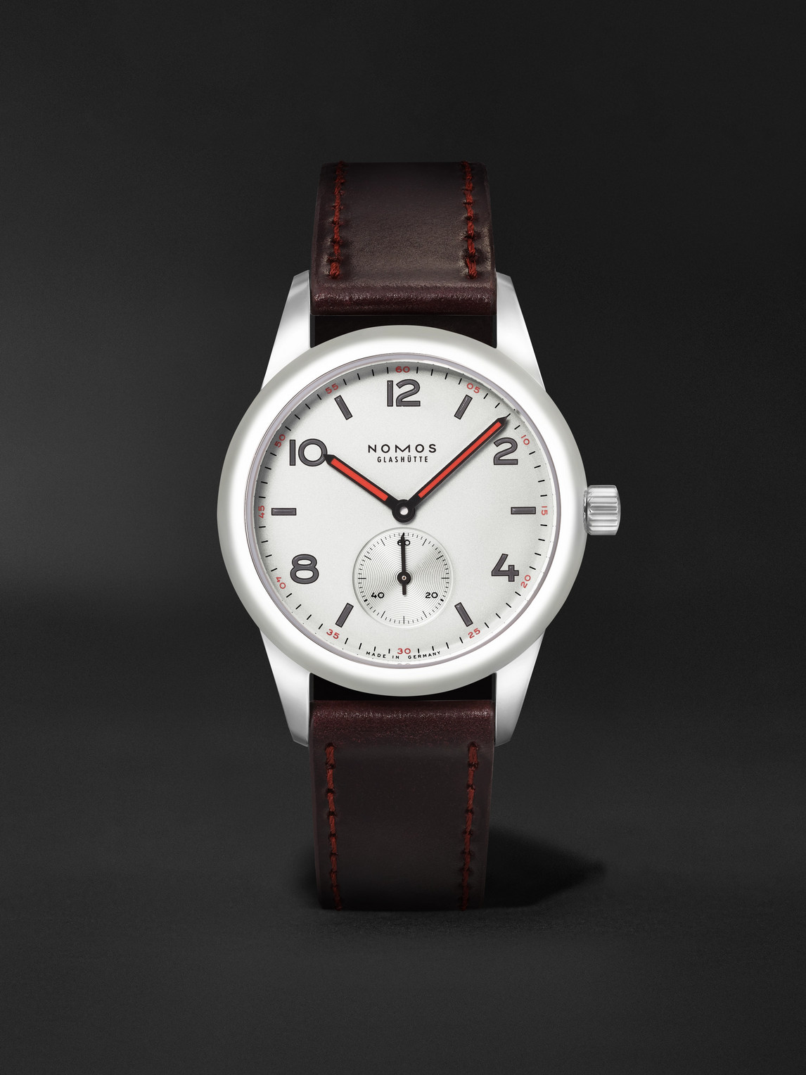 NOMOS Glashütte Club Automatic 36mm Stainless Steel and Leather Watch, Ref. No. 703.1 - Men