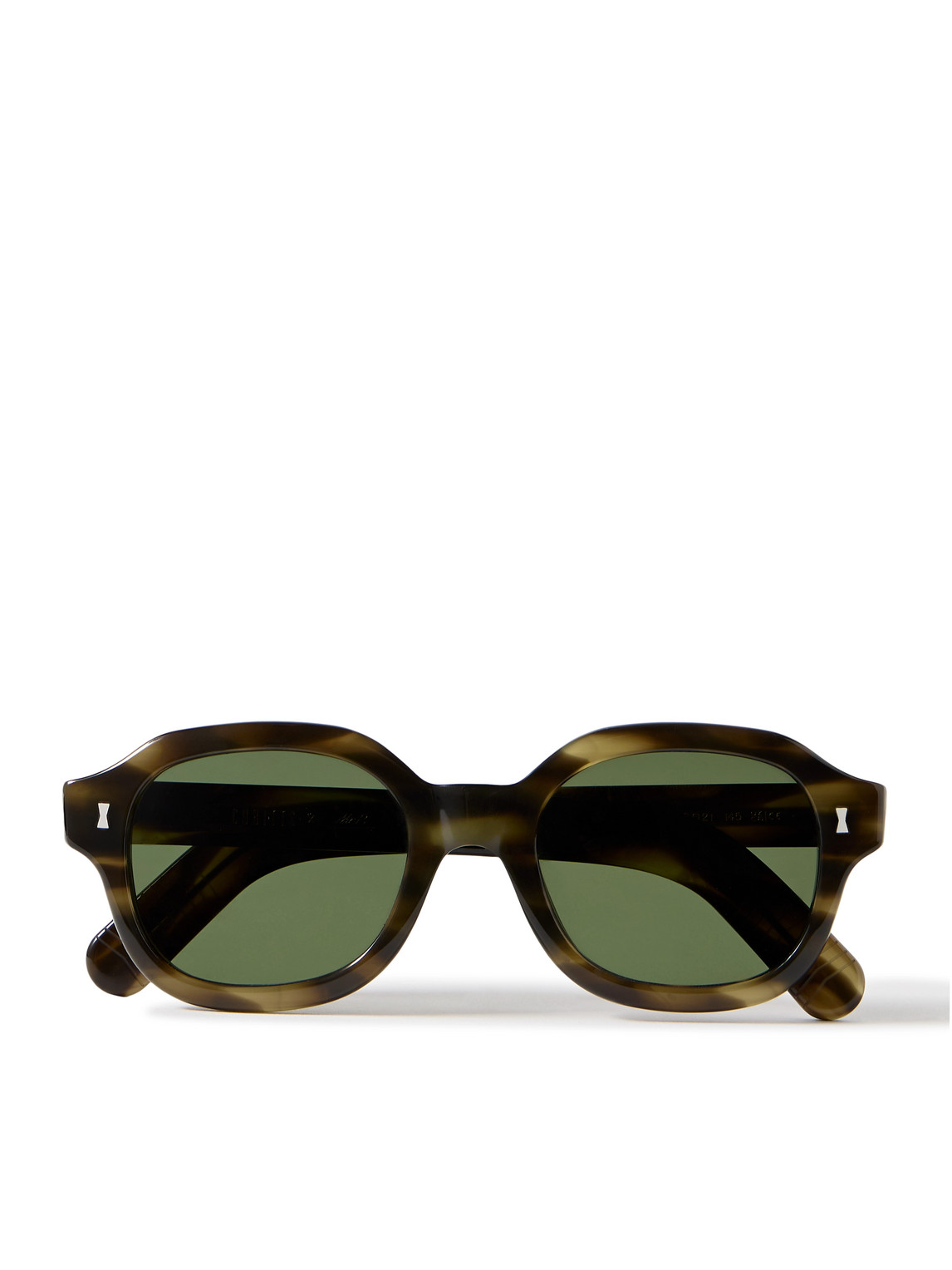 Cubitts Leirum Round-Frame Tortoiseshell Acetate Sunglasses