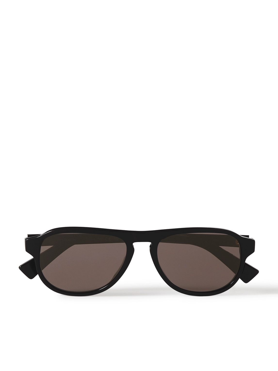 Bottega Veneta Aviator-style Recycled-acetate Sunglasses In Black