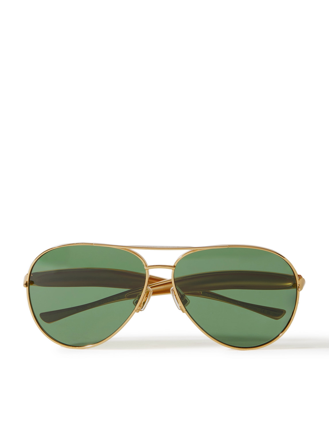 Sardine Aviator-Style Gold-Tone Sunglasses