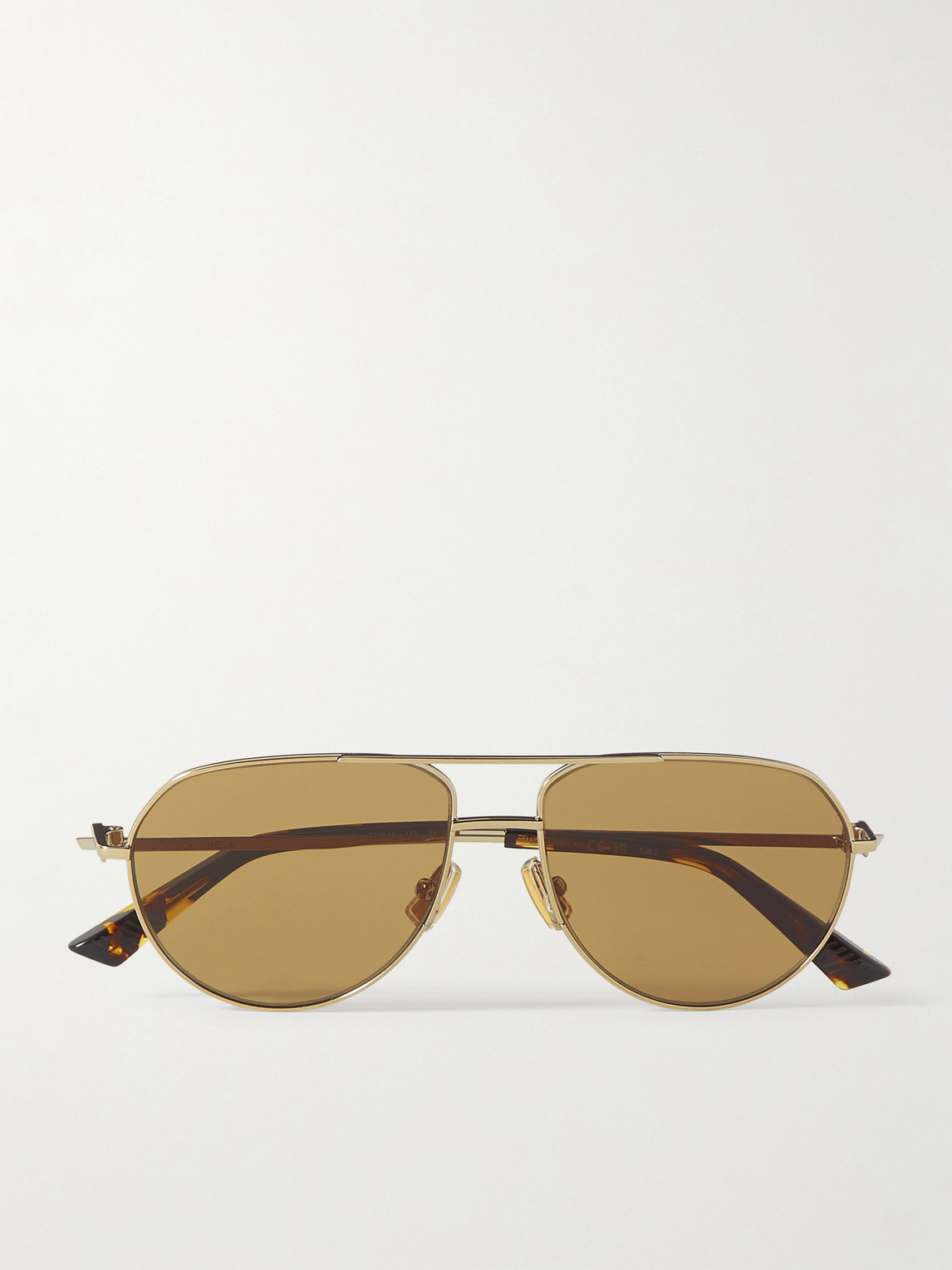 Bottega Veneta Aviator-Style Gold-Tone and Acetate Sunglasses - Men