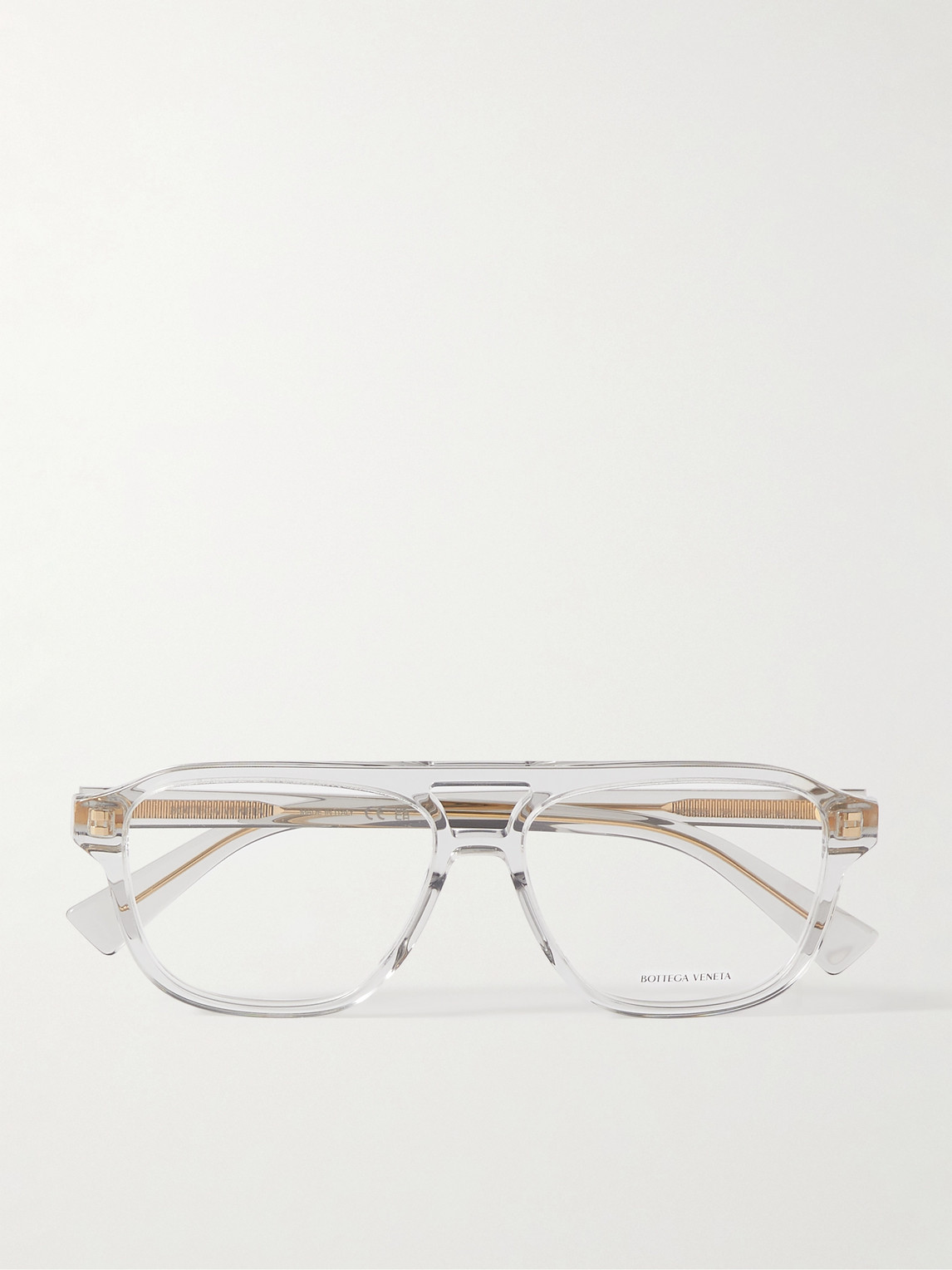 Bottega Veneta Aviator-Style Acetate Optical Glasses - Men