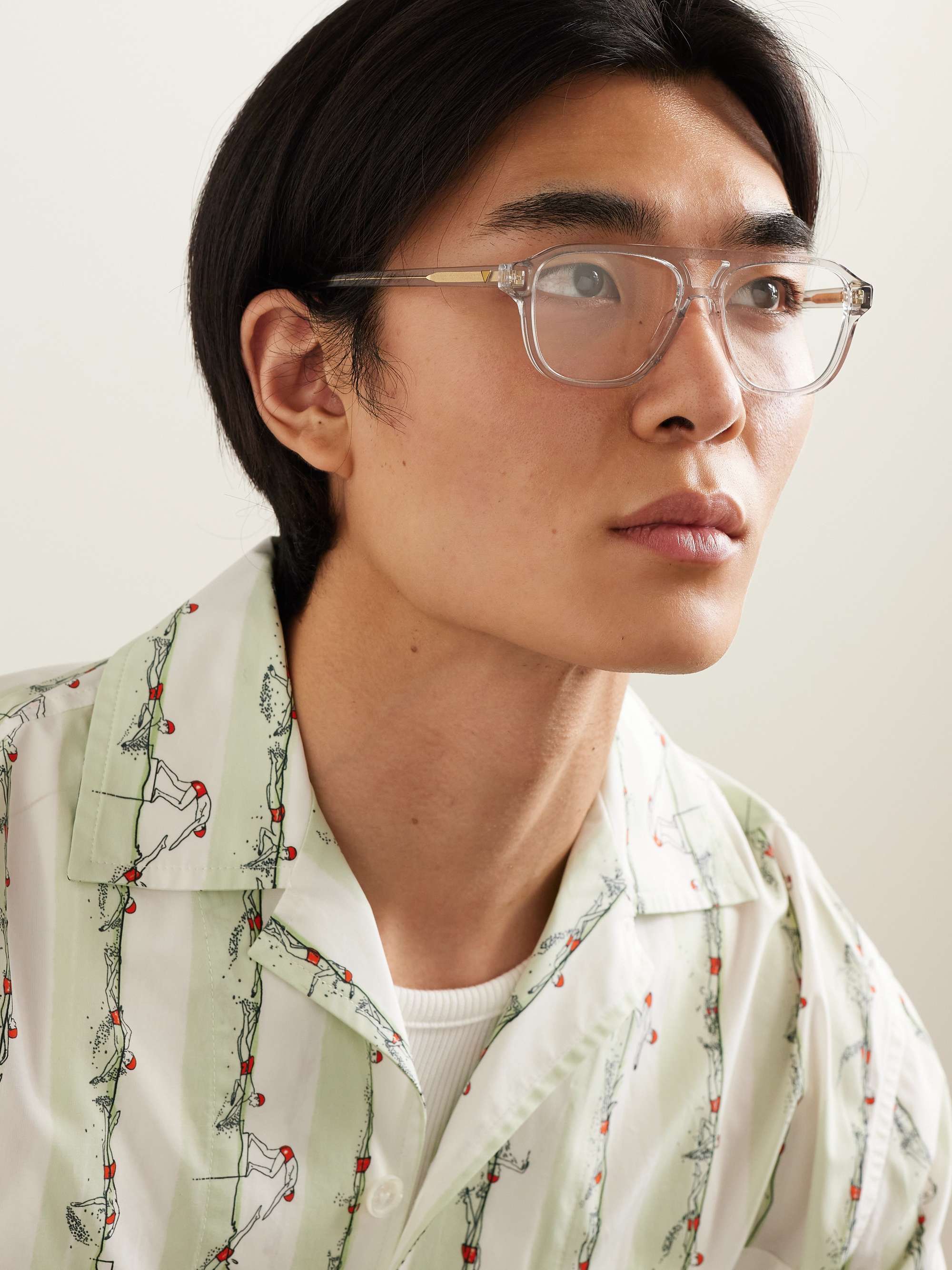BOTTEGA VENETA EYEWEAR Aviator-Style Acetate Optical Glasses