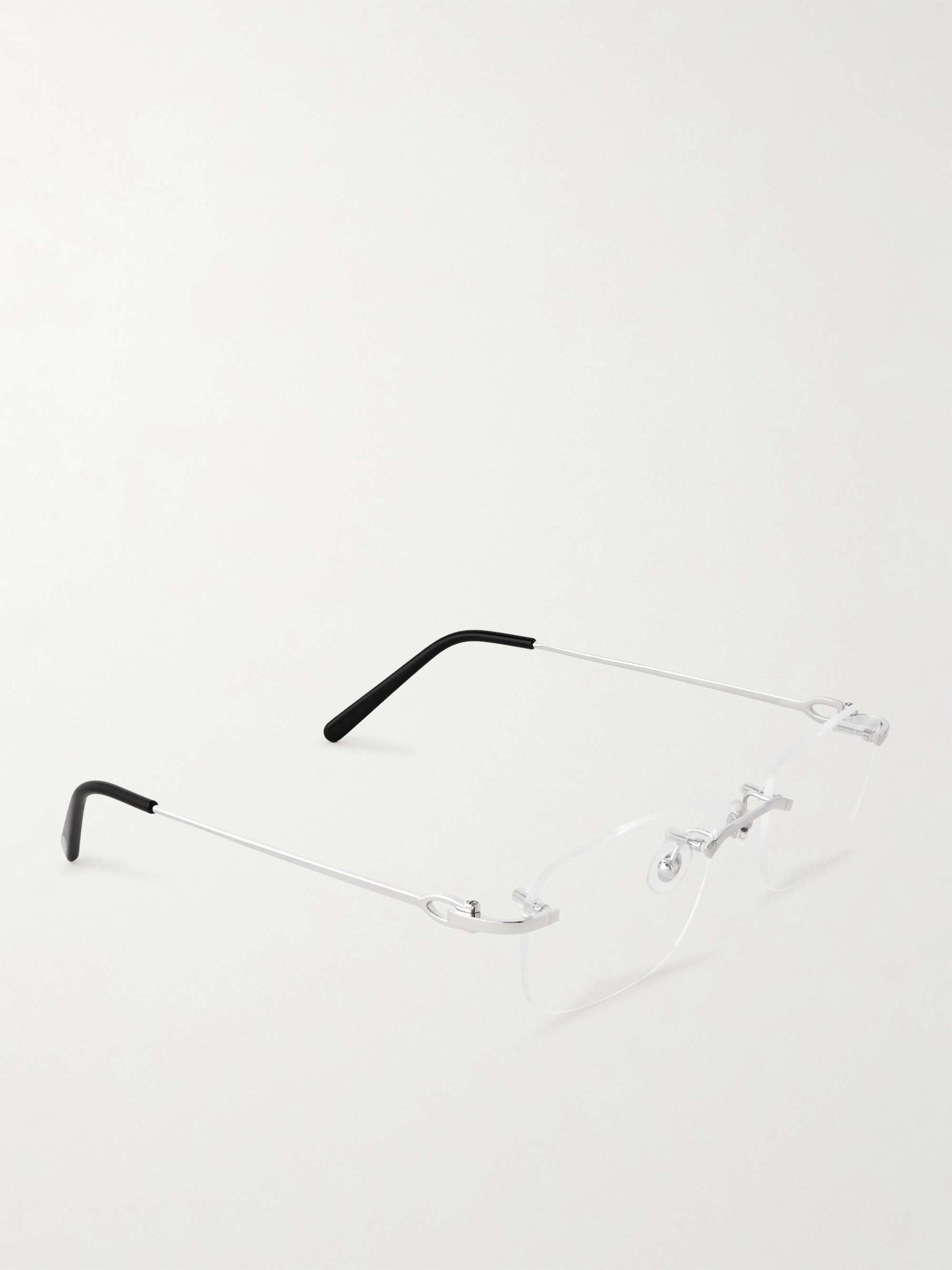 CARTIER EYEWEAR Frameless Gold-Tone Optical Glasses