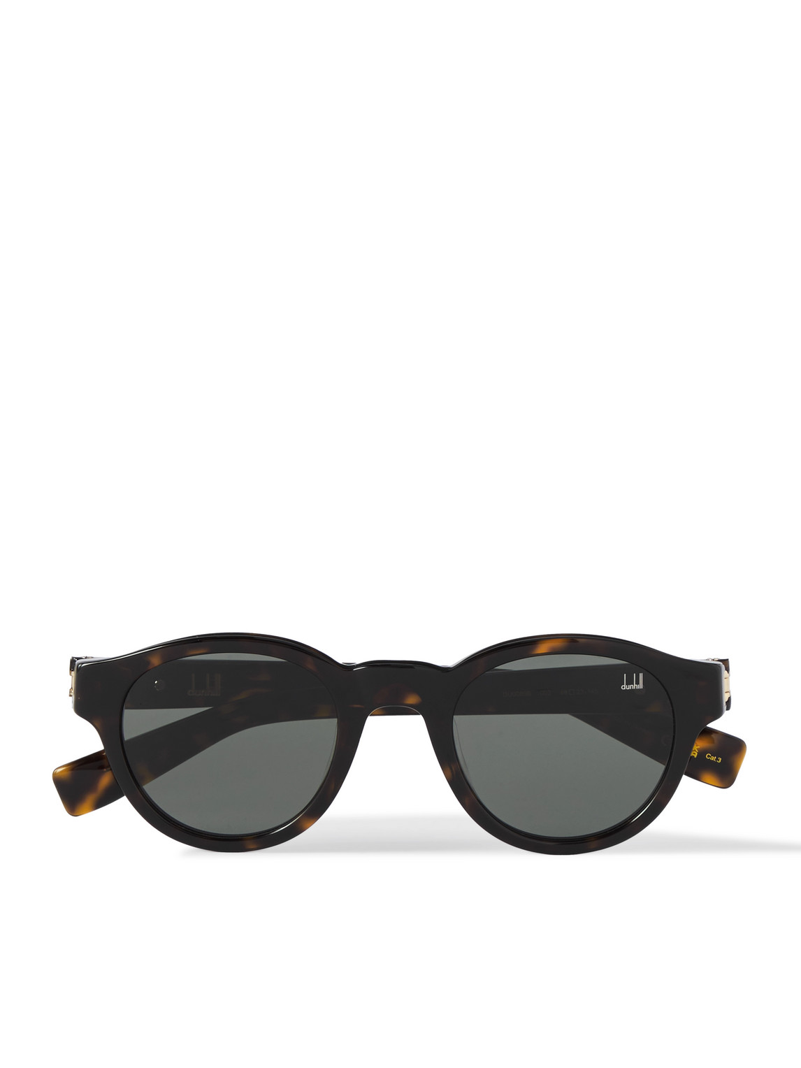 Dunhill Round-frame Tortoiseshell Acetate Sunglasses In Brown