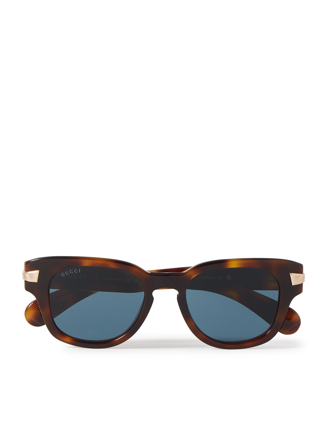 D-Frame Tortoiseshell Acetate and Gold-Tone Sunglasses