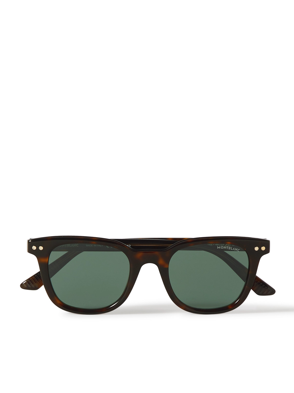 Montblanc Snowcap D-frame Tortoiseshell Acetate Sunglasses In Brown